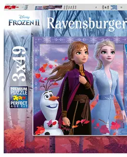 Hračky puzzle RAVENSBURGER - Disney Ledové království 2 3x49 dílků
