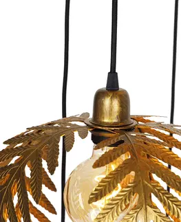 Zavesna svitidla Vintage závěsná lampa mosaz 5 -světlá - Botanica