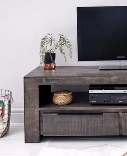 TV stolky TV stolek THOR Dekorhome Přírodní dřevo