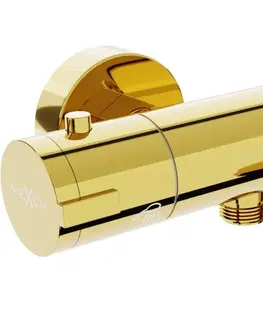 Vodovodní baterie MEXEN Termostatická vanová baterie Kai, zlatá 77300-50