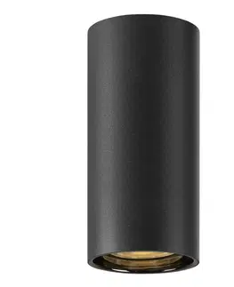 Moderní bodová svítidla BIG WHITE (SLV) ASTO TUBE stropní přisazené svítidlo, válcové, max. 1x 10 W, černé 1006439