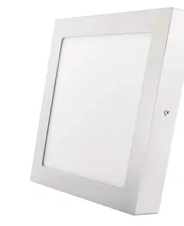 LED nástěnná svítidla EMOS LED panel 225×225, přisazený bílý, 18W teplá bílá 1539061070