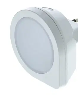 Svítidla  LED Orientační svítidlo se senzorem do zásuvky LED/0,4W/230V 3000K bílá 
