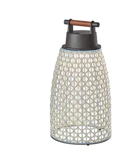 Venkovní designová světla Bover Bover Nans M/49/R aku venkovní stolní lampa béžová