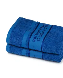 Ručníky 4Home Bamboo Premium ručník modrá, 50 x 100 cm, sada 2 ks