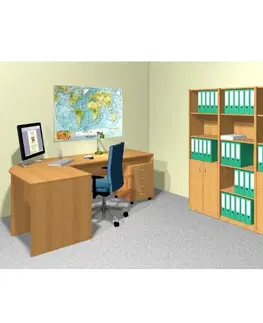 Kancelářské skříně Počítačový stůl TEMPO AS NEW 023 Tempo Kondela Dub sonoma