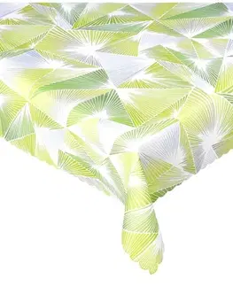 Ubrusy Forbyt, Ubrus s nešpinivou úpravou, Třpyt, zelený 40 x 160 cm