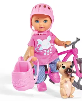 Hračky panenky SIMBA - Panenka Evička s bicyklem