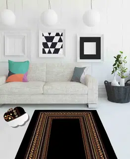Koberce a koberečky Conceptum Hypnose Koberec Lighter Black 80x150 cm černý