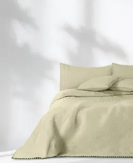 Přikrývky DecoKing Přehoz na postel Meadore béžová, 170 x 210 cm