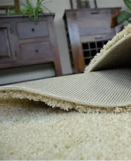 Koberce a koberečky Dywany Lusczow Kusový koberec SHAGGY Izebelie 5cm česnekový, velikost 200x200
