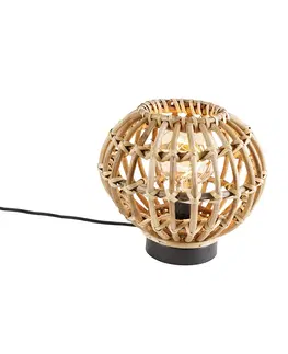 Stolni lampy Venkovská stolní lampa bambusová 25 cm - Canna