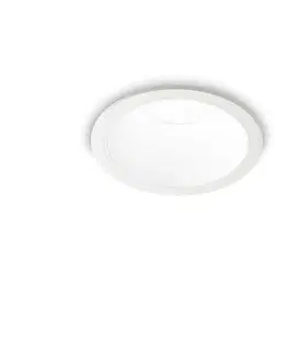 Bodovky do podhledu na 230V LED Zápustné bodové svítidlo Ideal Lux Game Round White White 192291 11W 850lm 3000K IP20 bílé