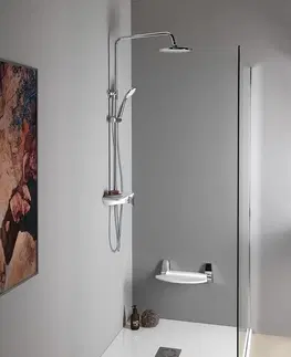 Sprchy a sprchové panely AQUALINE MARCO sprchový sloup s pákovou baterií, chrom SL100