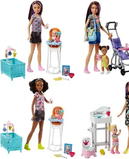 Hračky panenky MATTEL - Barbie Chůva Herní Set Mix Mix Produktů
