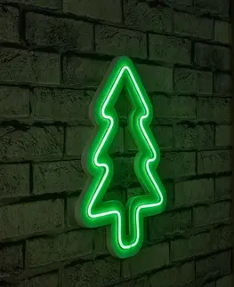 Nástěnné dekorace Dekorativní LED osvětlení zelené SMRČEK