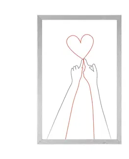 Motivy z naší dílny Plakát spojení dvou srdcí