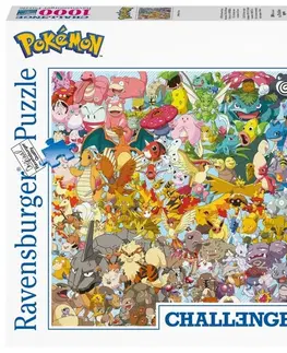 Hračky puzzle RAVENSBURGER - Challenge Puzzle: Pokémon 1000 dílků