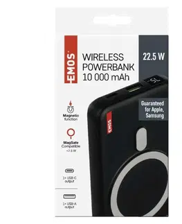 Akumulátory EMOS Powerbanka EMOS WI 1023D, 10 000 mAh, 22,5 W+Wireless B0543B