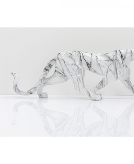 Sošky exotických zvířat KARE Design Socha Leopard z mramoru 95cm
