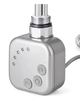 Koupelna HOPA Topná tyč BURGH s termostatem a časovačem Barva topné tyče  Chrom matný, Typ připojení Kroucený kabel, Výkon topné tyče 500 W RDOHT250003