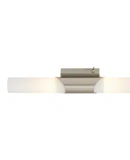 LED nástěnná svítidla BRILONER Nástěnné svítidlo 43,5 cm 2x E14 40W matný nikl BRI 2125-022