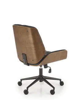 Kancelářské židle HALMAR Designové kancelářské křeslo GAVIN hnědo-černé