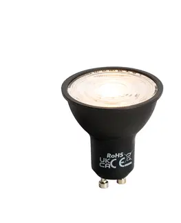 Zarovky GU10 LED lampa černá 7W 610 lm 3000K