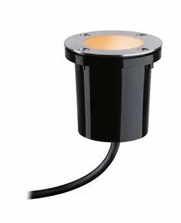 Chytré osvětlení PAULMANN Plug & Shine LED zemní svítidlo Smart Home Zigbee zlaté světlo spot neláká hmyz IP65 CCT 4,6W černá/ocel