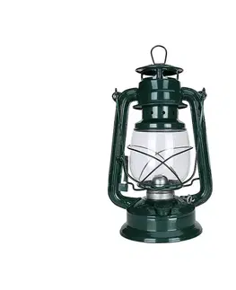 Zahradní lampy Brilagi Brilagi - Petrolejová lampa LANTERN 28 cm zelená 