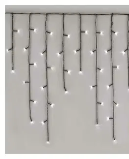 Rampouchy a krápníky EMOS LED vánoční rampouchy, 3,6 m, venkovní i vnitřní, studená bílá, programy D4CC01