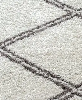 Koberce a koberečky Dywany Lusczow Kusový shaggy koberec BERBER ASILA krémový, velikost 240x330