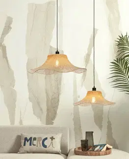 Závěsná světla Good & Mojo GOOD & MOJO Ibiza závěsné světlo Ø 50 cm přírodní
