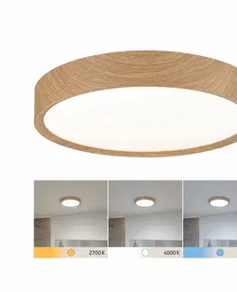 LED stropní svítidla PAULMANN Selection Bathroom LED stropní svítidlo Tega IP44 CCT 230V 22,5W design dřevo