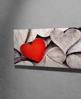 Obrazy Wallity Obraz na plátně Only your heart PC133 30x80 cm