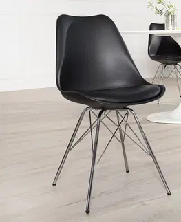 Židle Jídelní židle 4 ks IKAROS Dekorhome Černá