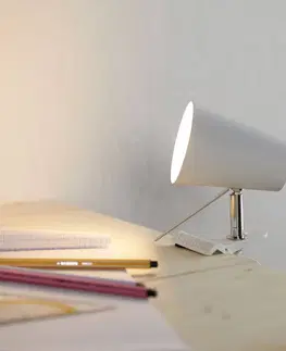 Stolní lampy a lampičky s klipem Spot-Light Bílá svítilna s klipem Clampspots moderní vzhled