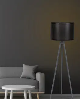 Lampy a lampičky Stojací lampa 112 černá šedá