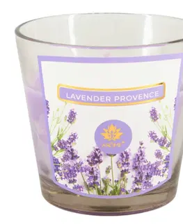 Dekorativní svíčky Arome Vonná svíčka ve skle Lavender Provence, 120 g