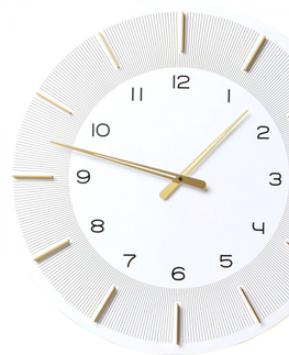 Nástěnné hodiny KARE Design Nástěnné hodiny Lio - bílé, Ø60cm