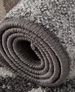 Skandinávské koberce Originální šedý koberec ve skandinávském stylu