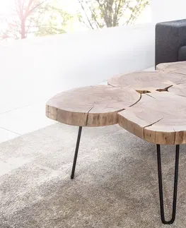 Designové a luxusní konferenční stolky Estila Stylový jedinečný konferenční stolek Terra II 115cm