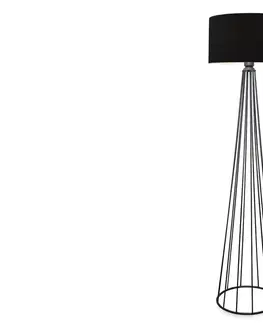 Svítidla Sofahouse 29586 Designová stojanová lampa Fellini II 155 cm černá - skladem