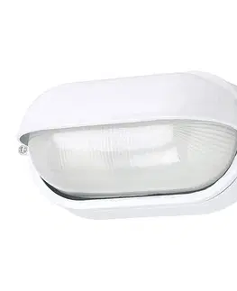 Venkovní nástěnná svítidla G & L Handels GmbH Venkovní nástěnné světlo 400180 ovál v bílé barvě