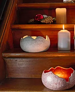 Svíčky a světelné dekorace Stojánek na svíčku "Miska"