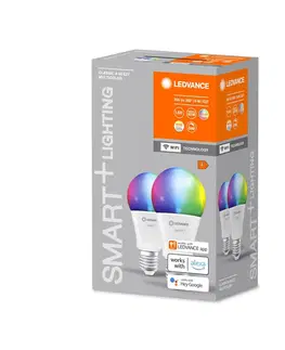 Chytré žárovky LEDVANCE SMART+ LEDVANCE SMART+ WiFi E27 9W Classic RGBW sada 2 ks