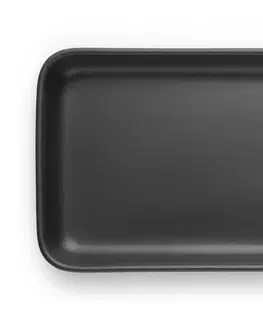 Mísy a misky EVA SOLO Servírovací talíř nordic 13x37 cm černý