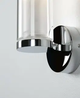 Nástěnná svítidla do koupelny SLV BIG WHITE Nástěnné svítidlo WL 105 chrom, zdvojené sklo, 1xE14 1002228