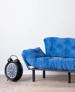 Pohovky a gauče Pohovka s lůžkem NITTA trojmístná modrá