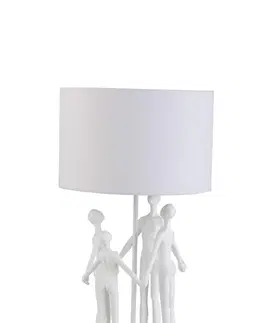 Lampy Stolní lampa s textilním stínidlem Figurines - Ø 30,5*57,5 cm J-Line by Jolipa 2108